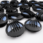 Large stock of black aerodynamic exhalation valves for sports and cycling masks - Zhaowen