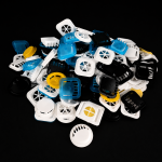 Large bulk pile of snap on mask breathing valves in various shapes and colors - Zhaowen