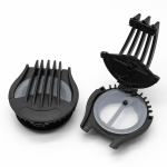 Open view of a cycling mask valve showing the transparent silicone diaphragm and PP frame