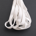 Custom color options for flat and braided mask elastic bands including blue and yellow