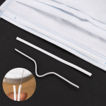 Packaged single and double core mask nose wire rolls in protective wrap ready for shipping
